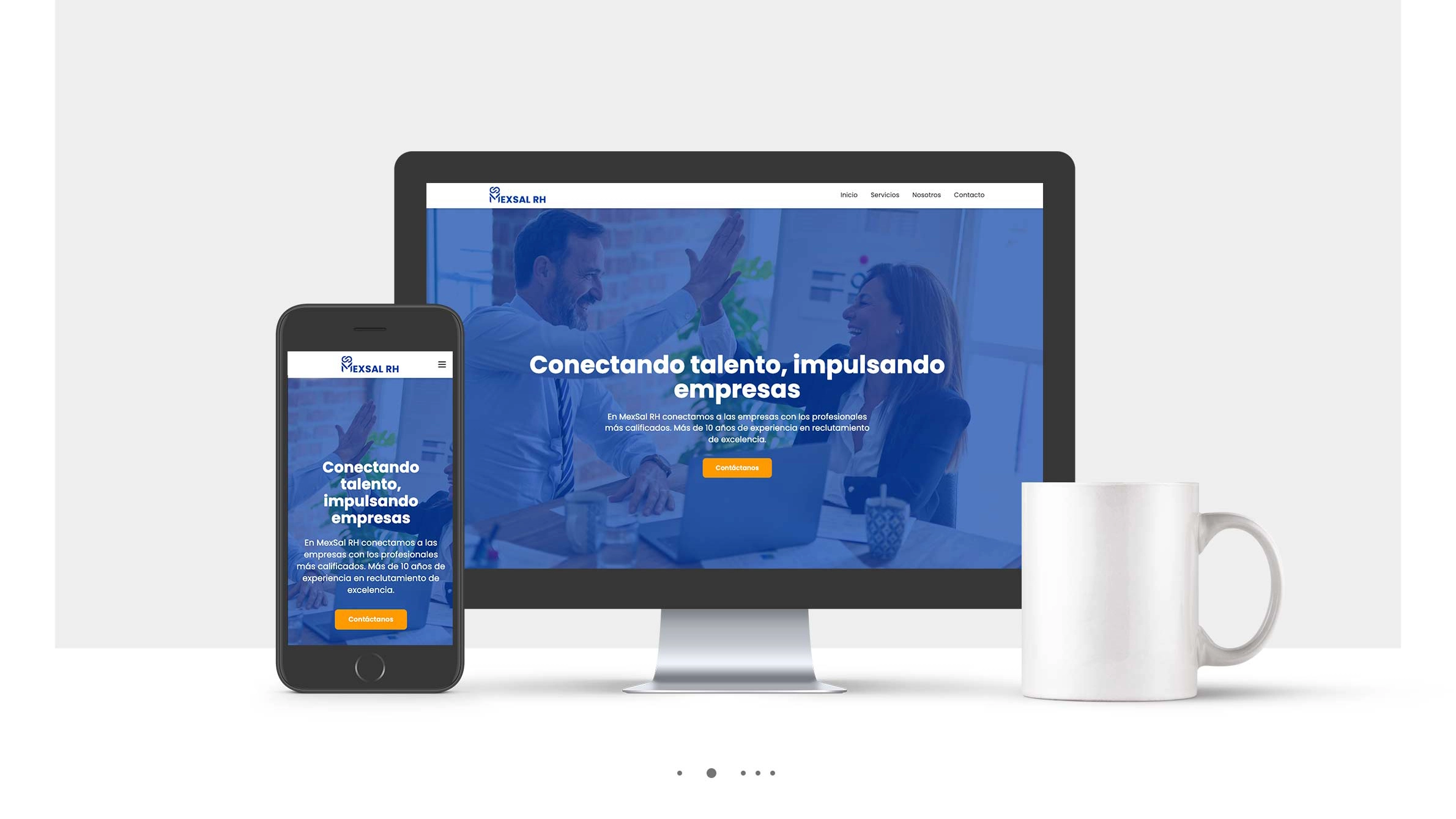 Caso de estudio de diseño web integral para Mexsal RH